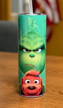Load image into Gallery viewer, GRINCH AND HIS DOG SKINNY TUMBLER

